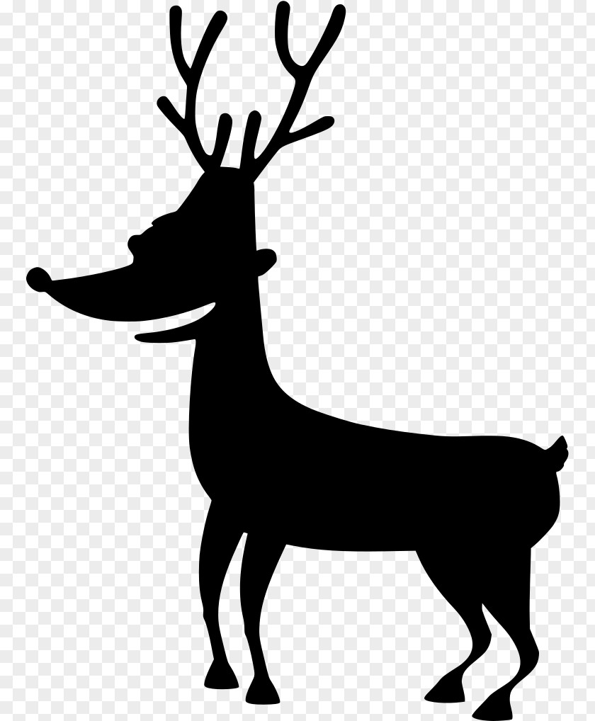 Antelope Horn Line Sticker Christmas PNG