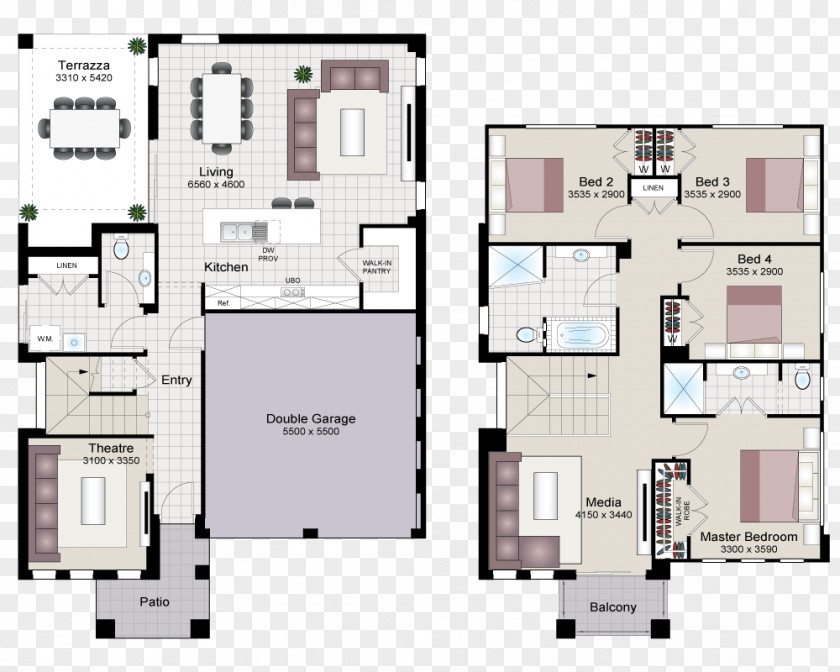 Indoor Floor Plan House PNG