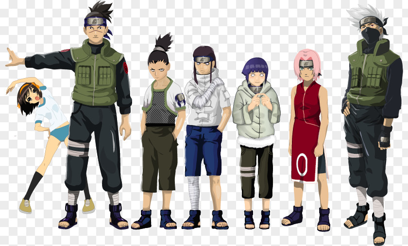 Naruto Characters Vector Material Sakura Haruno Uzumaki Sasuke Uchiha Kakashi Hatake PNG