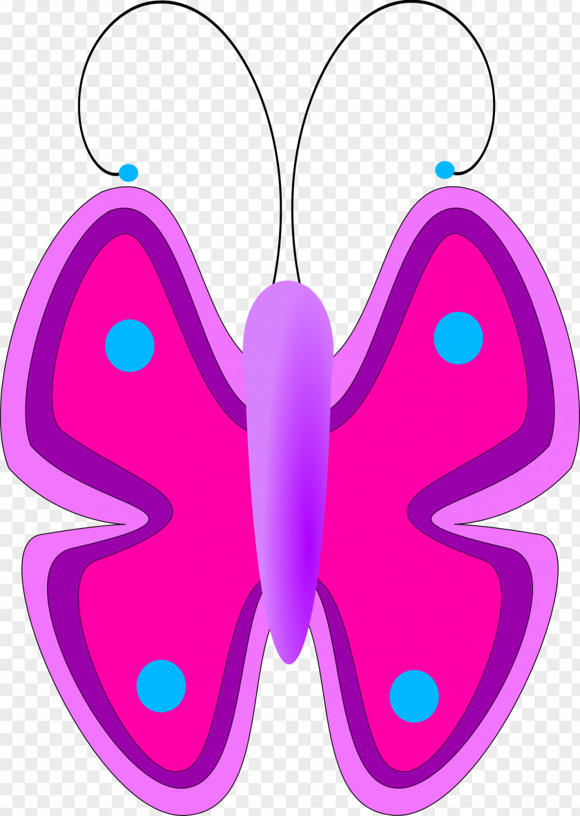 Purple Butterfly Clip Art PNG