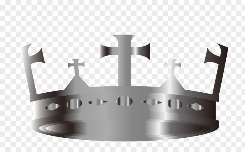 Vector Silver Crown Euclidean PNG