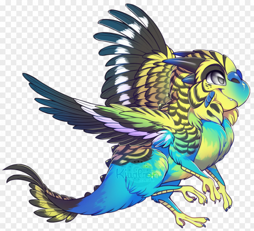 Bird Budgerigar Macaw Legendary Creature Dragon PNG