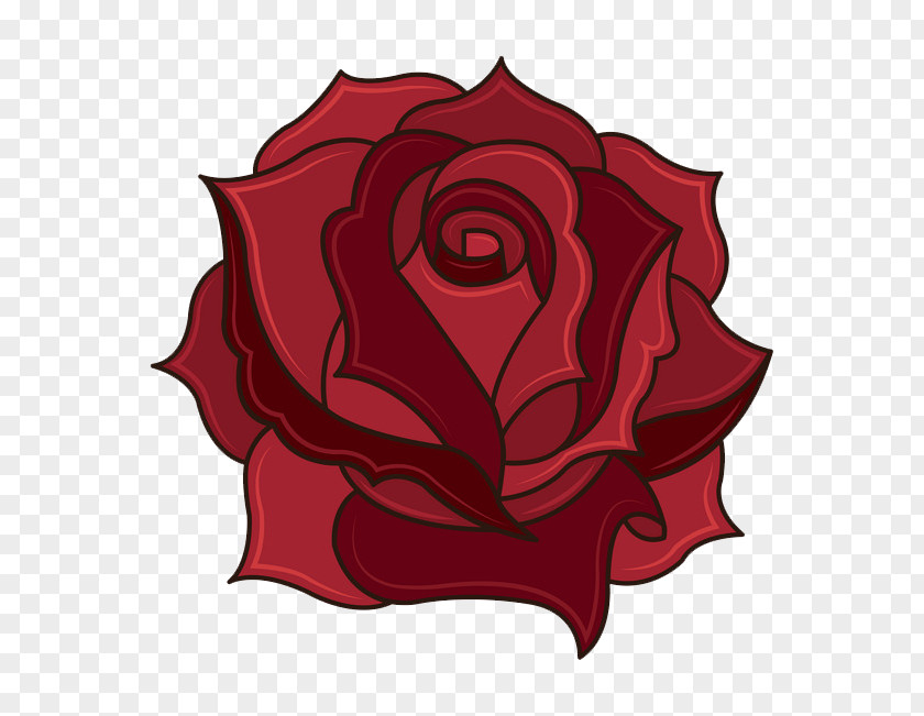 Cartoon Rose Vector Graphics Color Image Design PNG