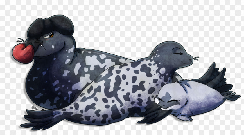 Cartoon Seal Earless Hooded Drawing Art Animal PNG