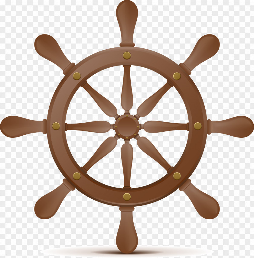 Cartoon Vessel Steering Wheel Vector Ships Clip Art PNG