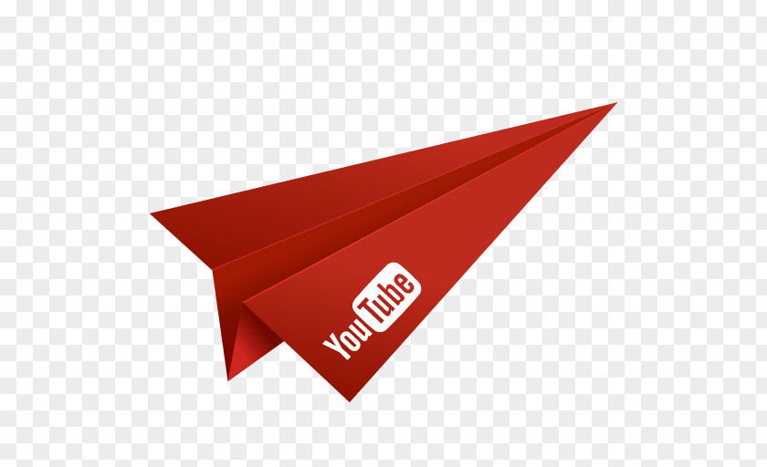 Airplane YouTube Paper PNG