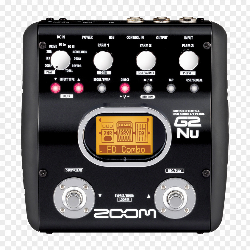 Electric Guitar G3 Effects Processors & Pedals Zoom Corporation PNG