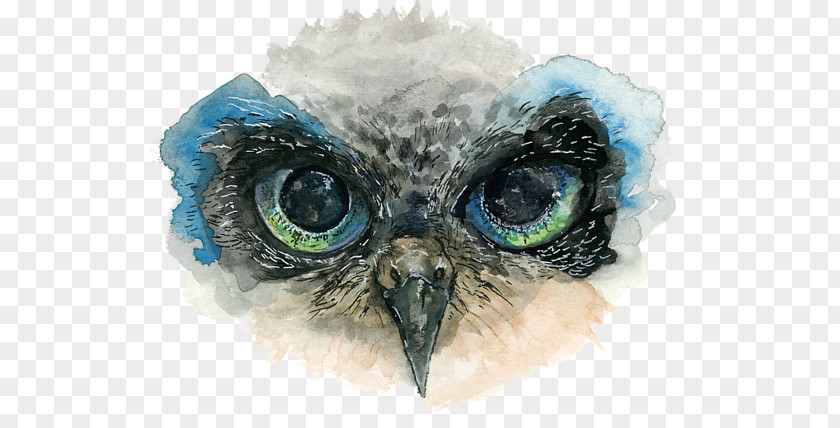 Lower-back Tattoo Owl Eye Drawing Watercolor Painting PNG