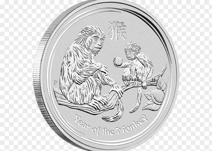 Monkey Perth Mint Bullion Coin Lunar Series PNG