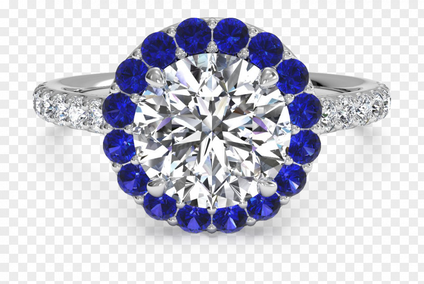 Sapphire Gemstone Engagement Ring Jewellery PNG