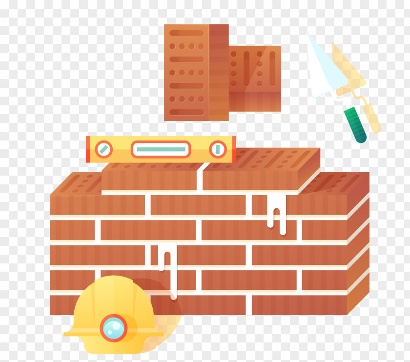 Vector Brick Wall Building Material Architectural Engineering PNG