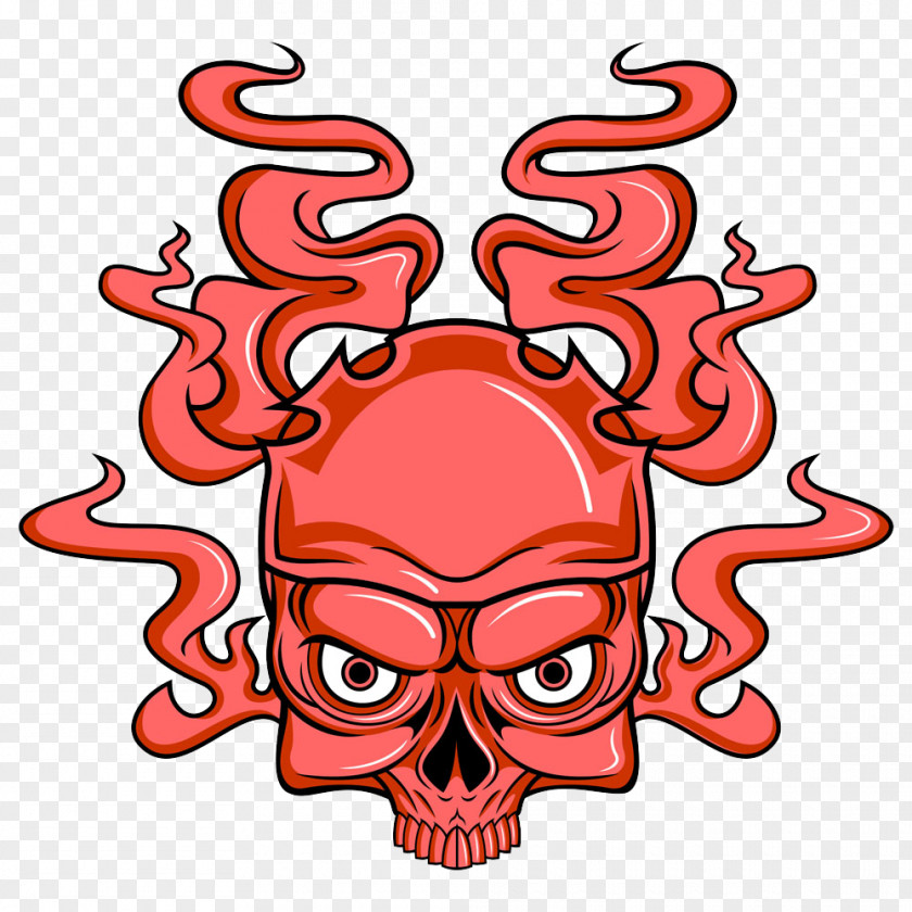 Vector Red Skull Royalty-free Illustration PNG