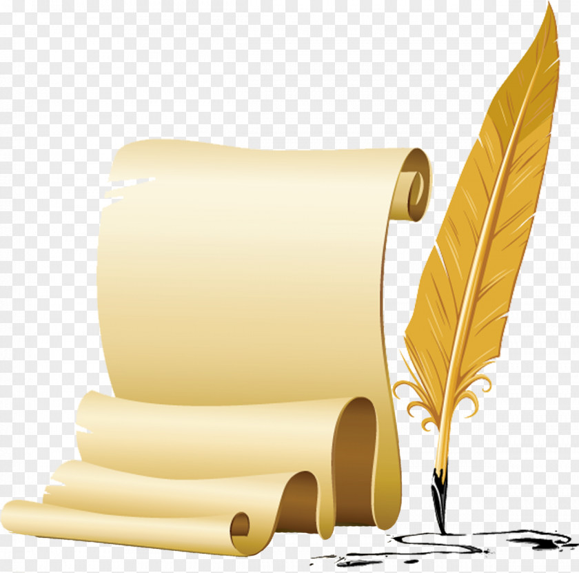 Camel Paper Quill Pen Inkwell Papyrus PNG