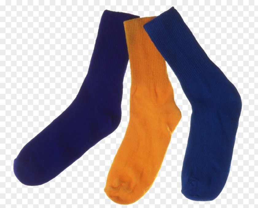 Electric Blue Leotard Christmas Socks PNG