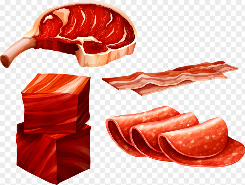 Ham Sausage Bacon Meat PNG