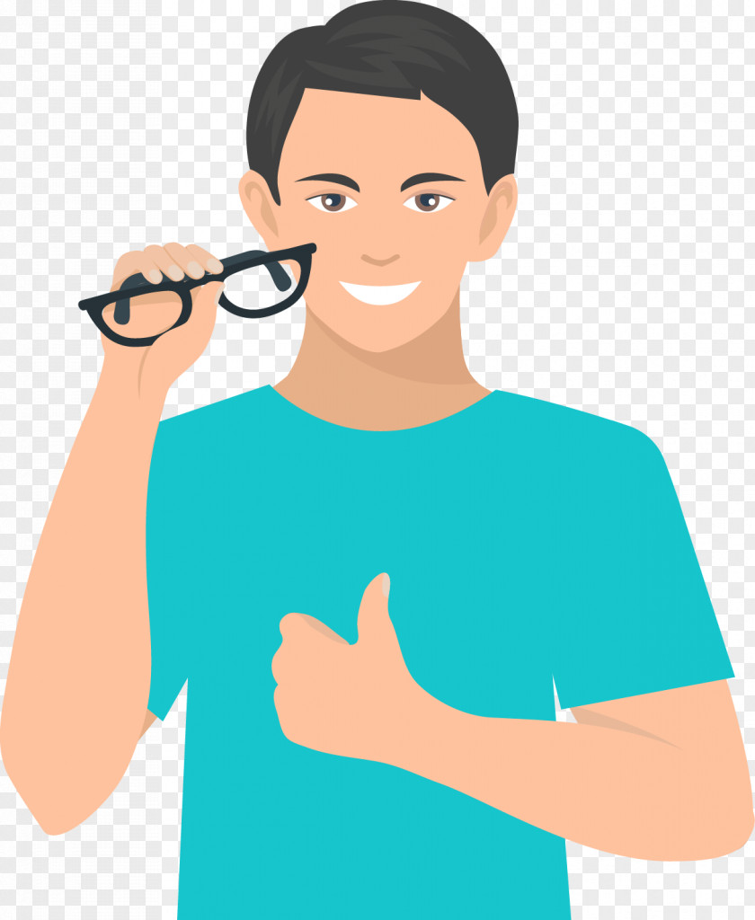 Man In The Hands Of Glasses Ophthalmology PNG