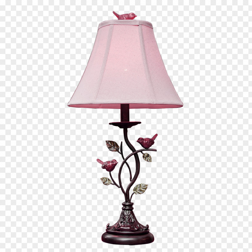 Pink And Fresh Table Lamp Decorative Patterns Lampe De Bureau Icon PNG