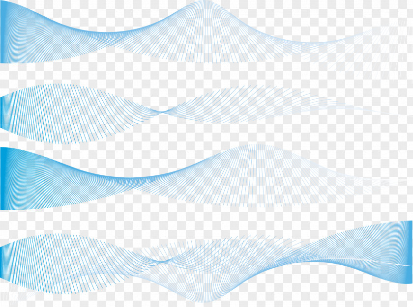 Vector Exquisite Blue Dynamic Lines Texture PNG