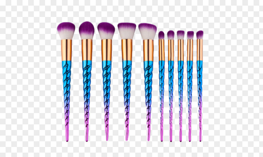 Applicator Symbol Make-Up Brushes Cosmetics Foundation Yellow-Maroon Mix Color Wavy Viola Flower Seeds PNG