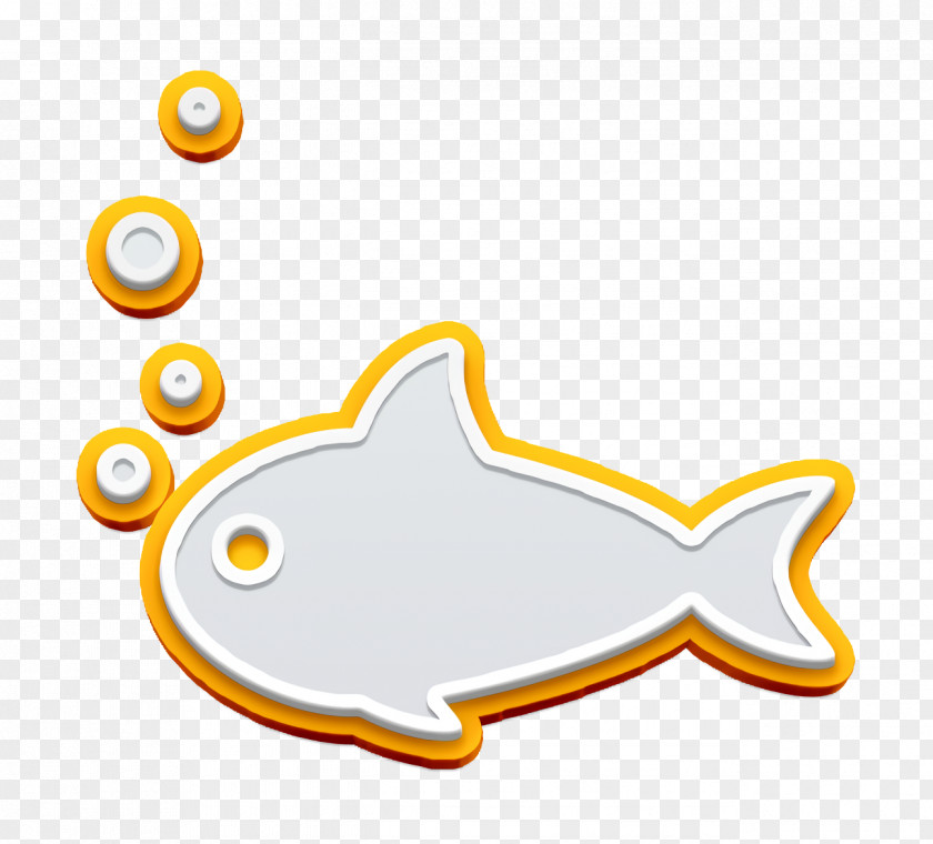 Food Icon Fish With Four Bubbles Aquarium PNG