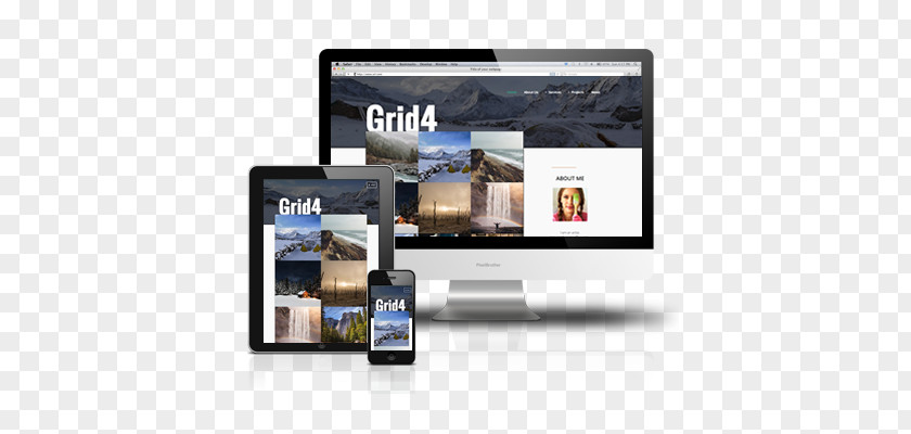 Responsive Grid Builder Multimedia Electronics Brand Communication PNG