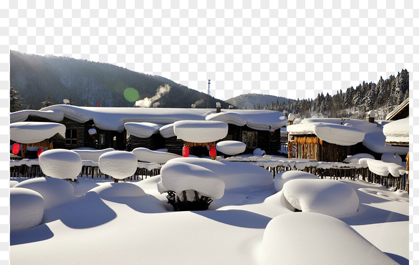 Sunrise Snow Village Yabuli Ski Resort Mudanjiang Harbin Xuexiang PNG