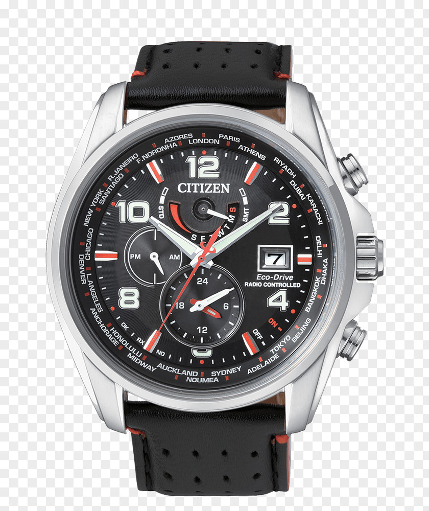 Watch Eco-Drive Citizen Holdings Chronograph Radio Clock PNG