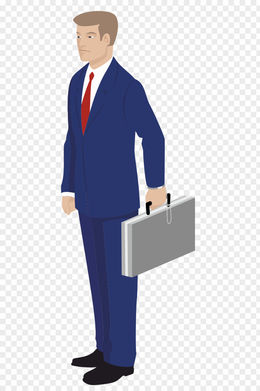 A Man In Suit Cartoon Drawing PNG