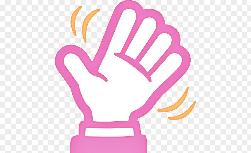 Gesture Pink Background PNG
