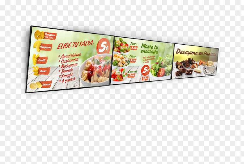 Menu Fast Food Light Advertising PNG