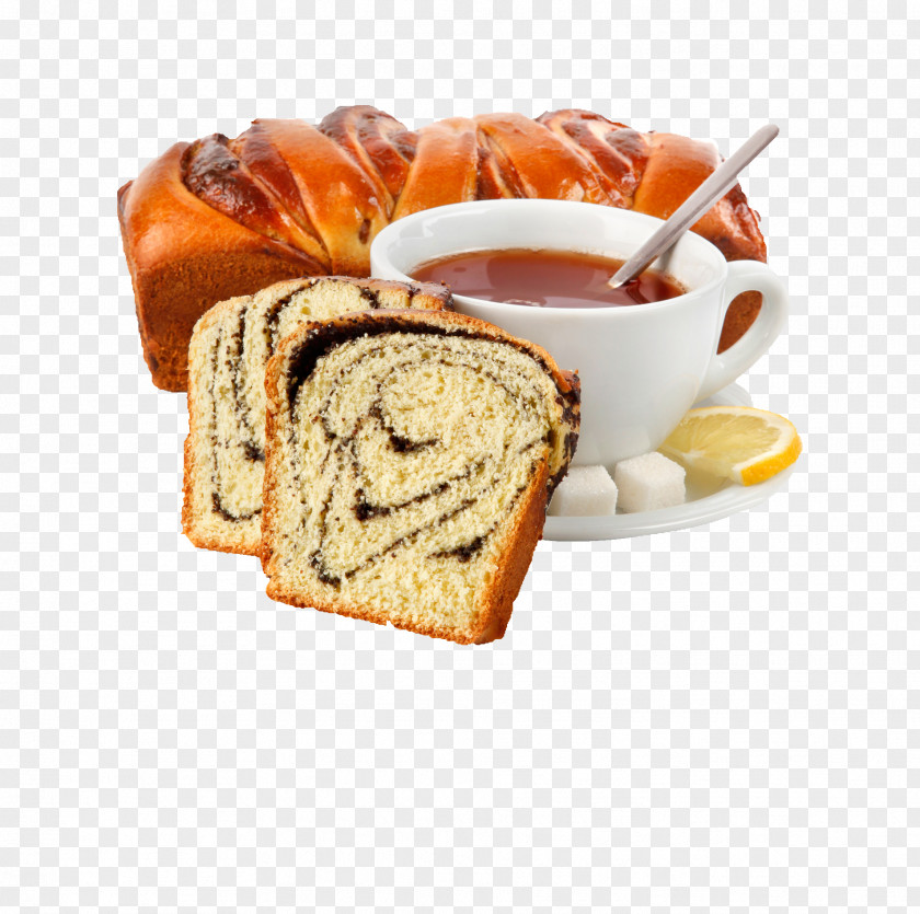 Breakfast Coffee Toast Bread PNG