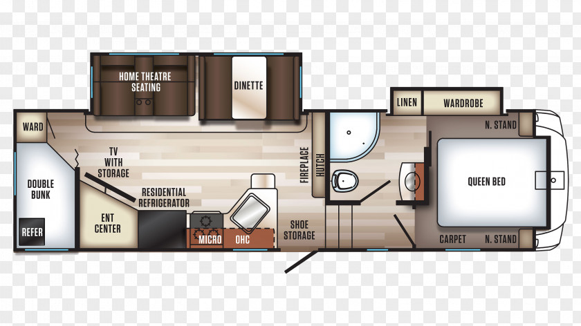 Campervans Forest River Floor Plan Fifth Wheel Coupling Caravan PNG