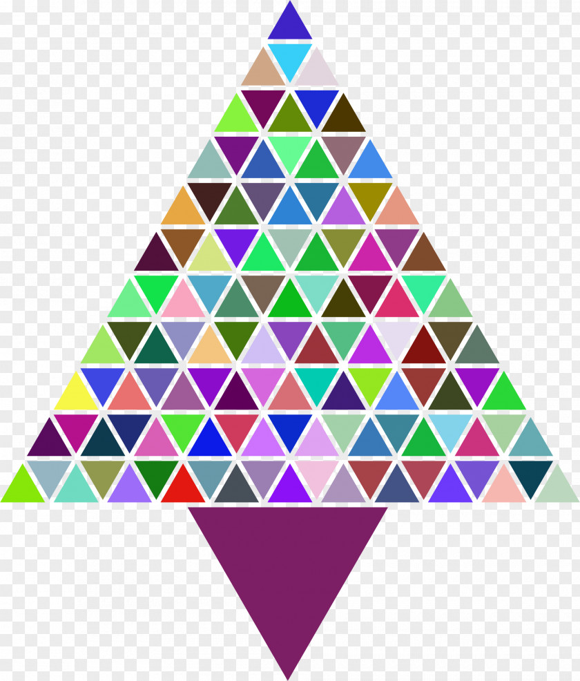 Hexagonal Christmas Tree Clip Art PNG