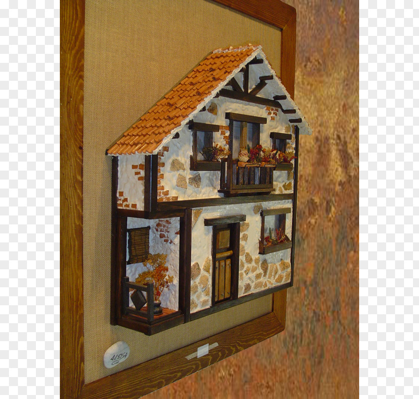 House Dollhouse Miniature Facade Painting PNG