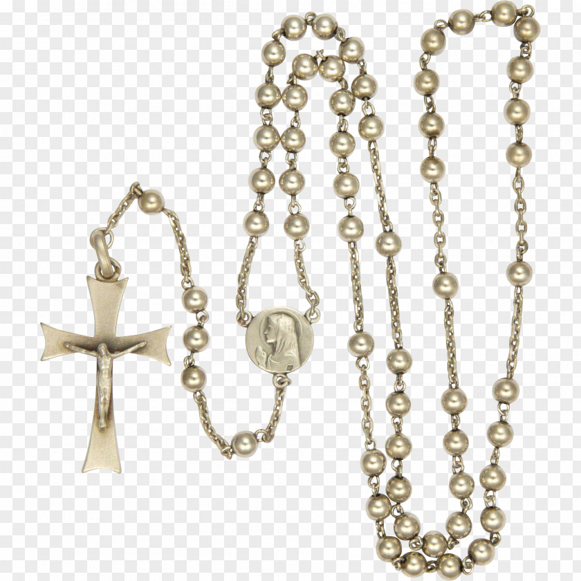 Necklace Rosary First Communion Prayer Beads PNG