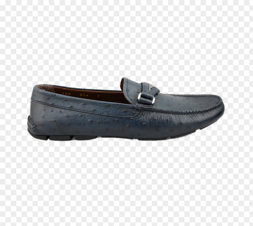 Prada Ostrich Grain Leather Men's Casual Shoes 2DD014 Slip-on Shoe Slipper Metal PNG