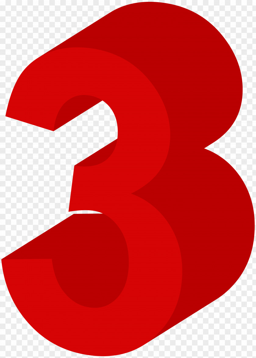 Sweet Number Three Clip Art PNG