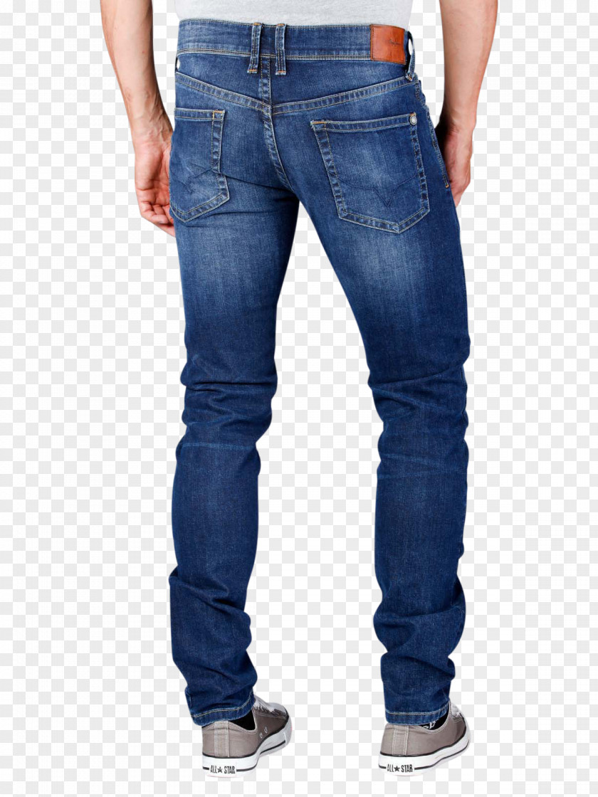 Broken Jeans Blue Denim Slim-fit Pants PNG