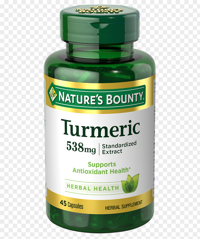 Health Dietary Supplement Turmeric NBTY Curcumin Capsule PNG