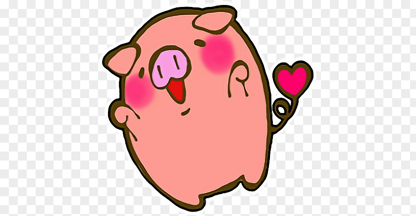 Pig Cuteness Sticker CutePDF Clip Art PNG