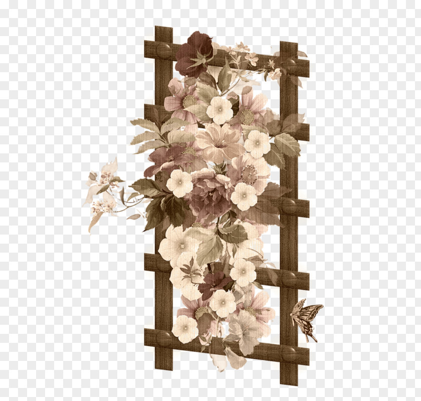 Flower Ladder Floral Design Clip Art PNG