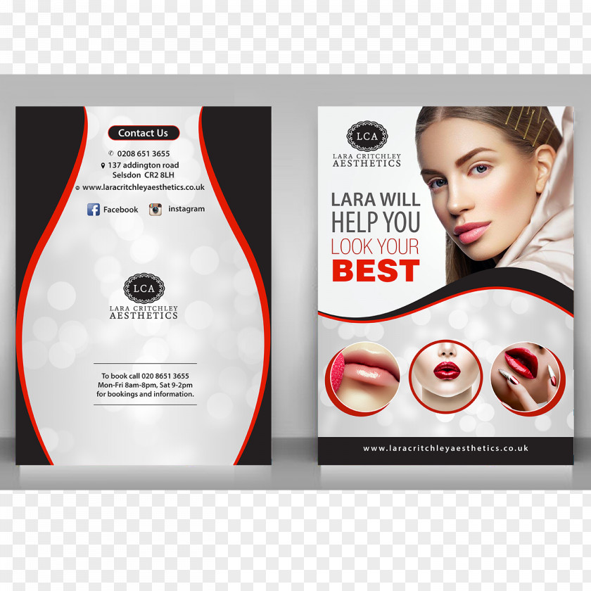 Flyer Beauty Salon Advertising Parlour Hair Coloring PNG