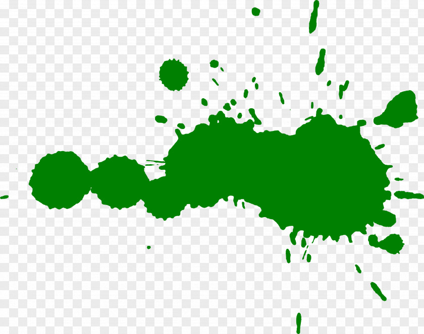 Green Watercolor Painting Clip Art PNG