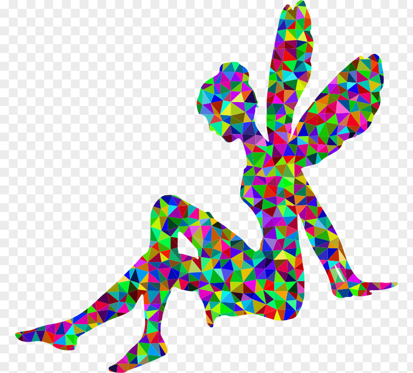 RELAXING Tinker Bell Fairy Silhouette Clip Art PNG