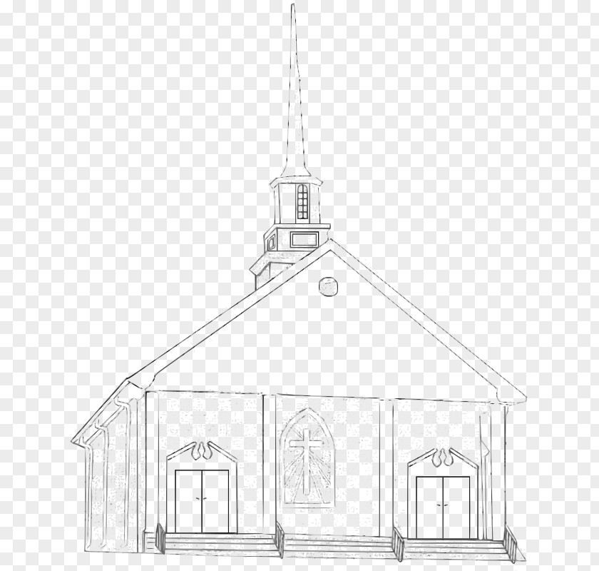 Church Vector Christian Drawing Line Art Clip PNG