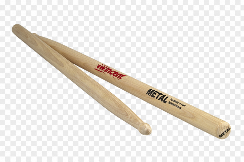 Drum Stick Metal Drill Bit Hickory Wood PNG