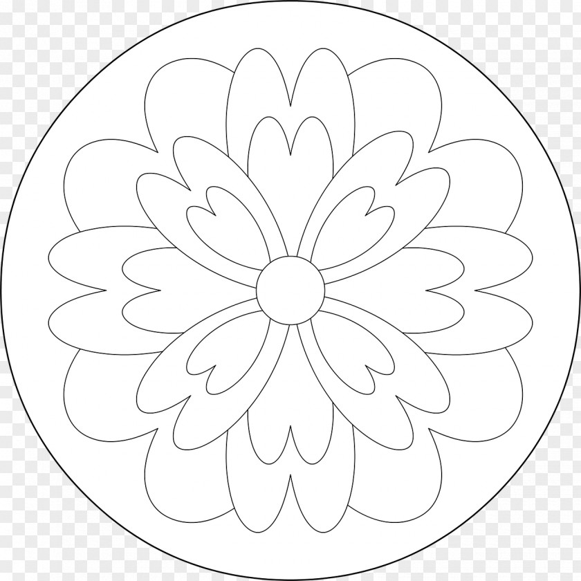 Flower Mandala Floral Design /m/02csf Drawing White PNG