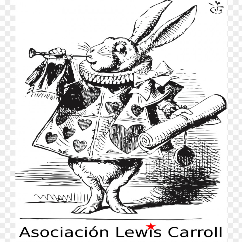 Original Version White Rabbit Mad Hatter Cheshire CatLewis Carroll Alice's Adventures In Wonderland PNG