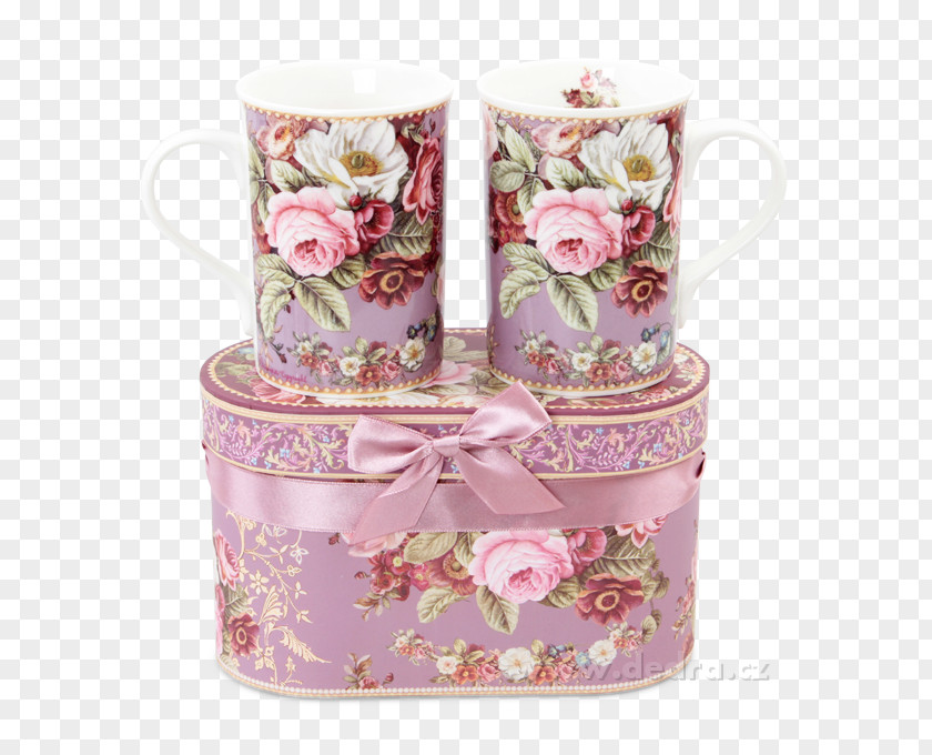Romantic Flowers Porcelain Mug Teacup Ceramic PNG