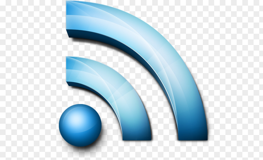 Blue RSS Feeds Logo Icon Web Feed PNG